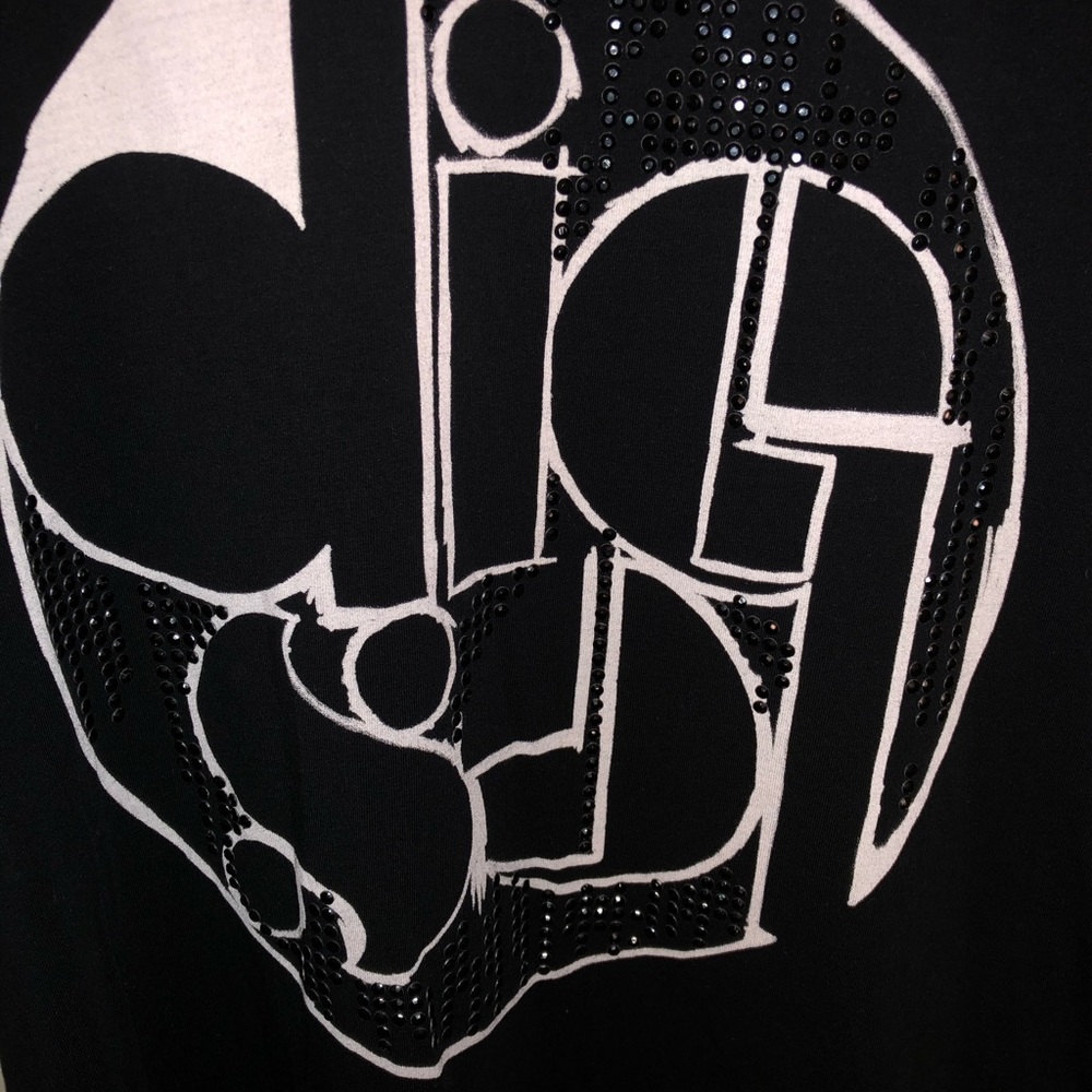 EUC Diesel Womenβs Black Logo T- Shirt - Picture 2 of 6